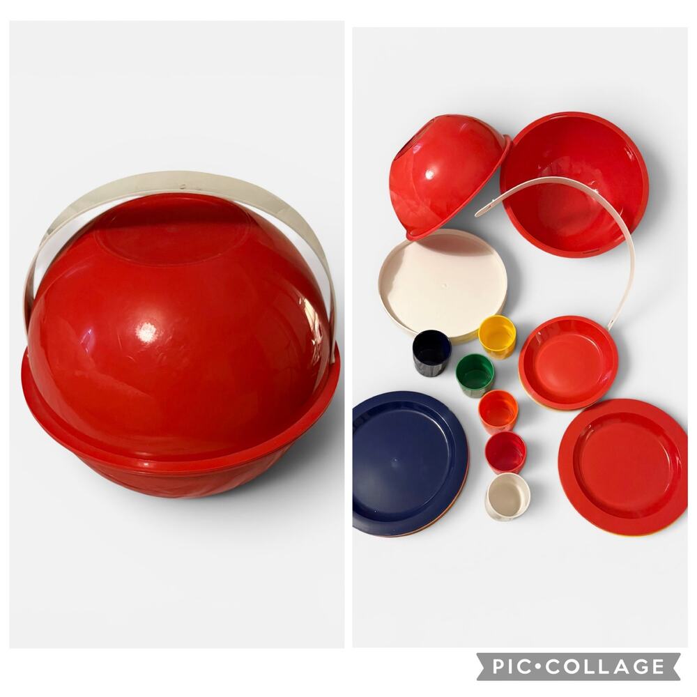 Vintage Ingrid Chicago Party Ball Portable Picnic Set